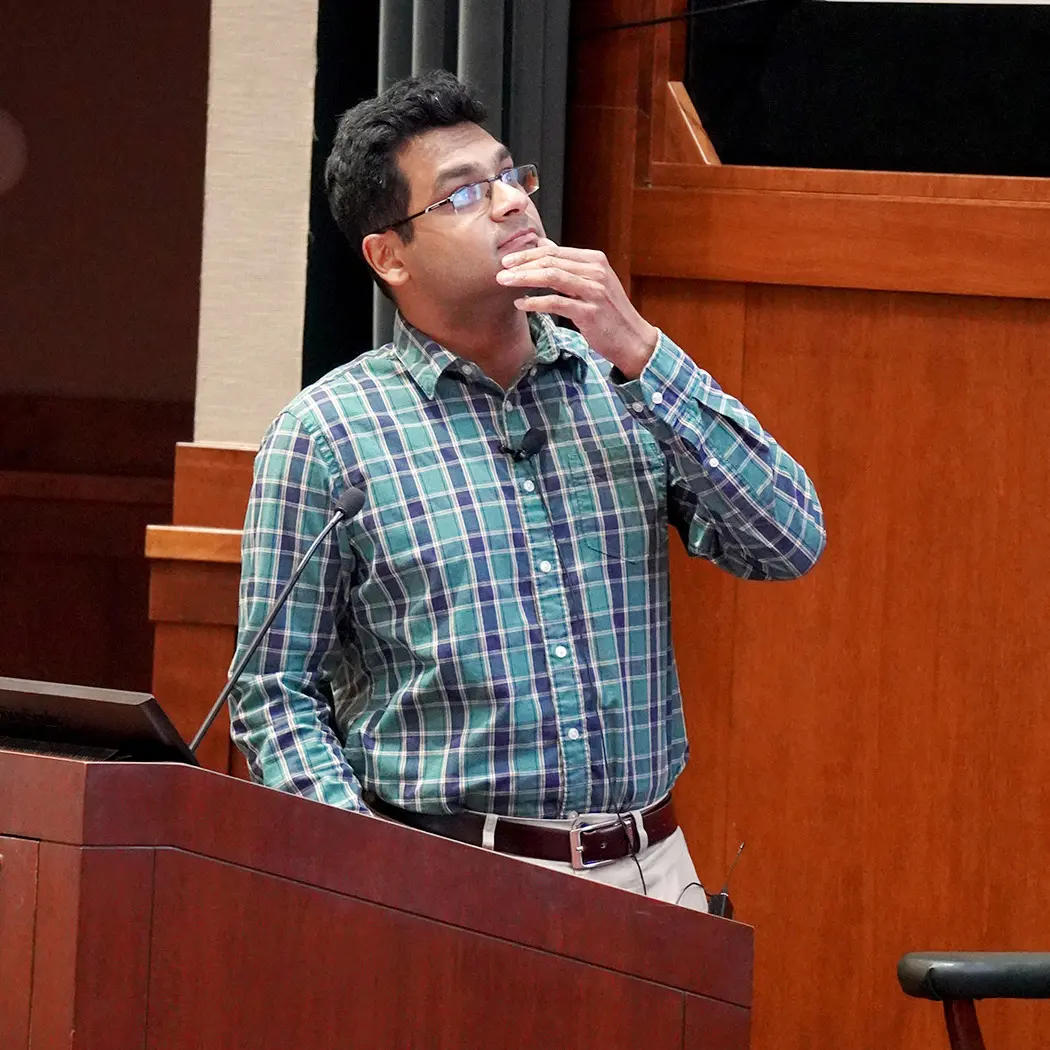 Yudhajit Pal presenting